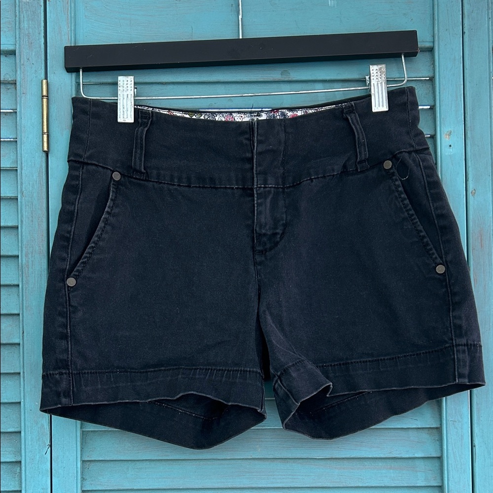 one 5 one Women's High Waist Black Shorts